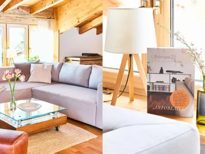 Ein Sitzbereich in der Unterkunft Apartment Übersee21 Ferienloft by Interhome