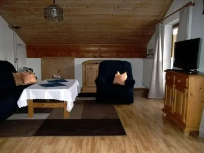 TV/Unterhaltungsangebot in der Unterkunft Apartment Dachgeschosswohnung mit toller Aussicht vom Balkon by Interhome