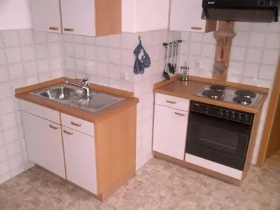 Küche/Küchenzeile in der Unterkunft Apartment Dachgeschosswohnung mit toller Aussicht vom Balkon by Interhome