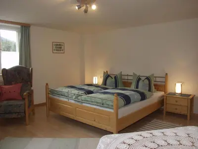 Ein Bett oder Betten in einem Zimmer der Unterkunft Apartment Gemütliche Ferienwohnung in Unterammergau by Interhome
