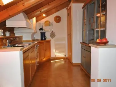 Küche/Küchenzeile in der Unterkunft Apartment Komfortable Ferienwohnung in Bad Bayersoien by Interhome