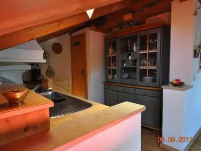 Küche/Küchenzeile in der Unterkunft Apartment Komfortable Ferienwohnung in Bad Bayersoien by Interhome