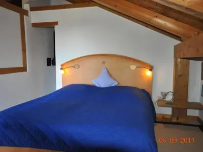 Ein Bett oder Betten in einem Zimmer der Unterkunft Apartment Komfortable Ferienwohnung in Bad Bayersoien by Interhome