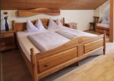 Ein Bett oder Betten in einem Zimmer der Unterkunft da vinci e michaela