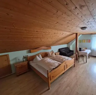 Ein Bett oder Betten in einem Zimmer der Unterkunft da vinci e michaela