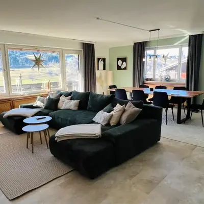 Geräumige Panorama-Bergwohnung mit Sauna Gruppen & Familien
