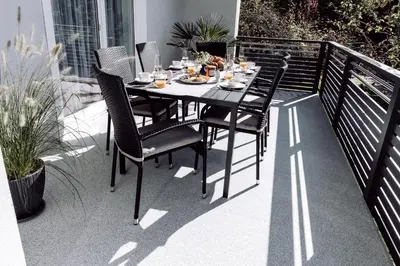 Ein Balkon oder eine Terrasse in der Unterkunft Haus Horizont