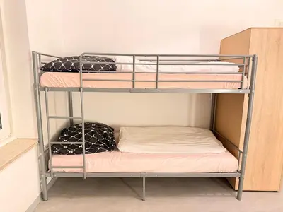 Ein Bett oder Betten in einem Zimmer der Unterkunft Haus an der Brücke