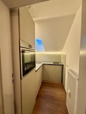 Küche/Küchenzeile in der Unterkunft Ruhig gelegene Ferienwohnung am Waldrand