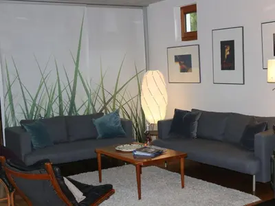 Ein Sitzbereich in der Unterkunft Holiday home in Murnau with swimming pool