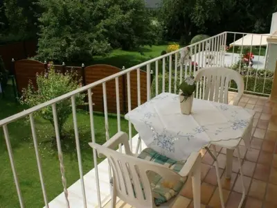 Ein Balkon oder eine Terrasse in der Unterkunft Apartment Fe-Wohnung Augsburg by Interhome