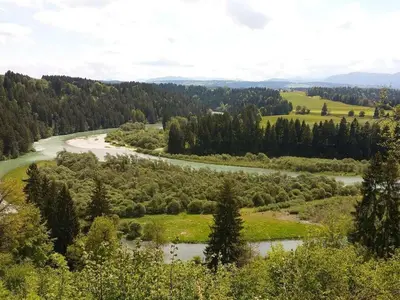 Naturlandschaft in der Nähe des Ferienhauses