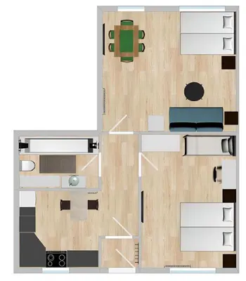 Grundriss der Unterkunft NEW Proud Stay Augsburg Historisches Viertel
