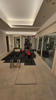 Grundriss der Unterkunft City Neubau Wohnung - Pool Gym Sauna extra buchbar