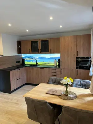 Küche/Küchenzeile in der Unterkunft Ferienwohnung Jehl am Tegernsee