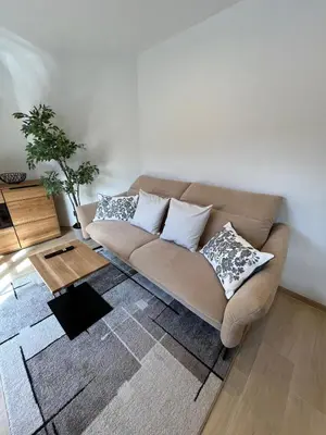 Ein Sitzbereich in der Unterkunft Ferienwohnung Jehl am Tegernsee