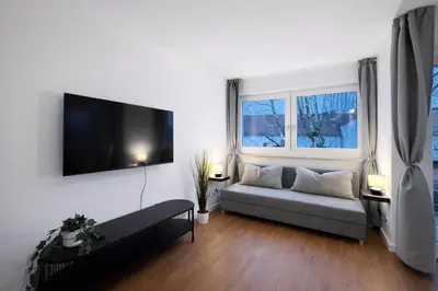 TV/Unterhaltungsangebot in der Unterkunft Stilvolles Studio für bis zu 6 Gäste - Balkon & Parkplatz