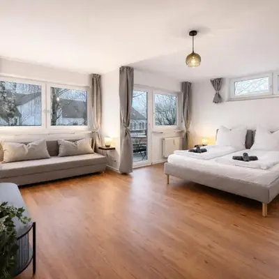 Stilvolles Studio für bis zu 6 Gäste - Balkon & Parkplatz