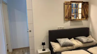 Ein Bett oder Betten in einem Zimmer der Unterkunft Relaxation area