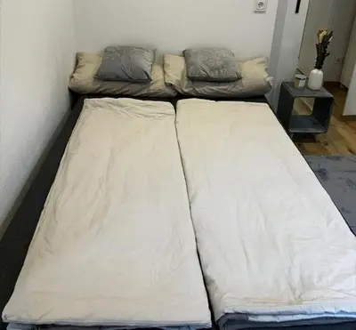Ein Bett oder Betten in einem Zimmer der Unterkunft Relaxation area