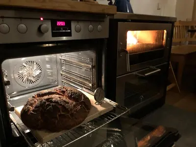 Küche/Küchenzeile in der Unterkunft Ein Haus am Berg