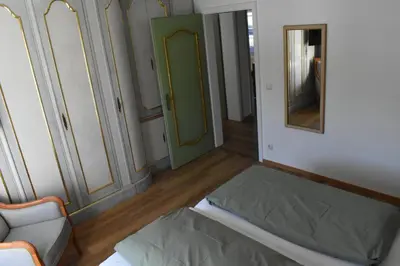 Ein Bett oder Betten in einem Zimmer der Unterkunft Landhaus Petri
