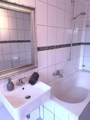Ein Badezimmer in der Unterkunft Country House near Munich - Terrace & Fireplace!