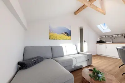 Ein Sitzbereich in der Unterkunft Heu22 Heuboden