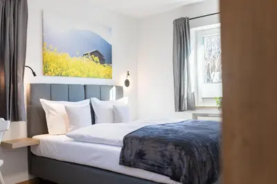 Ein Bett oder Betten in einem Zimmer der Unterkunft Heu22 Winterruhe