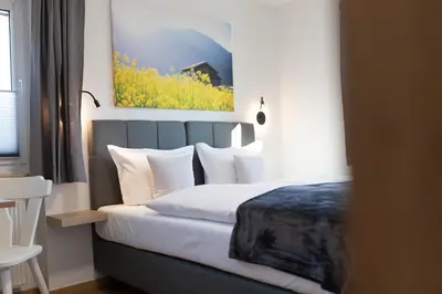 Ein Bett oder Betten in einem Zimmer der Unterkunft Heu22 Winterruhe
