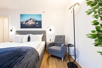Ein Bett oder Betten in einem Zimmer der Unterkunft Heu22 Heukammerl