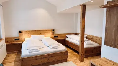 Ein Bett oder Betten in einem Zimmer der Unterkunft Vogelbauer Apartments