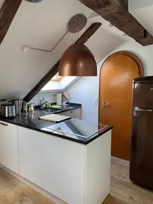Küche/Küchenzeile in der Unterkunft BLUELAND Loft