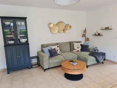 Ein Sitzbereich in der Unterkunft Ferienwohnung Katja II mit Kramerblick