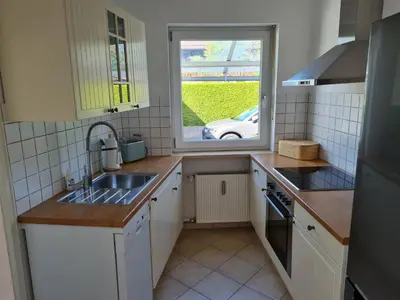 Küche/Küchenzeile in der Unterkunft Ferienwohnung Katja II mit Kramerblick