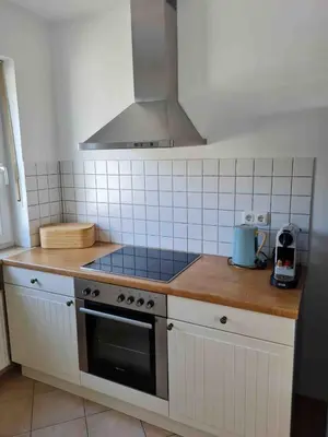 Küche/Küchenzeile in der Unterkunft Ferienwohnung Katja II mit Kramerblick