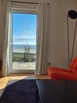 Ein Bett oder Betten in einem Zimmer der Unterkunft The Staffelsee Lodge