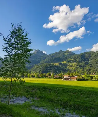 Naturlandschaft in der Nähe des Chalets