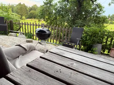 Ein Garten an der Unterkunft Schwaigerhof