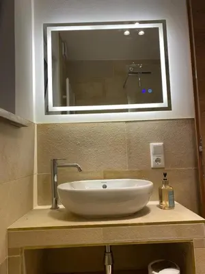 Ein Badezimmer in der Unterkunft Berg-Faszination Wetterstein