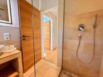 Ein Badezimmer in der Unterkunft Berg-Faszination Wetterstein