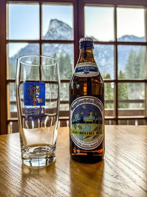 Ein allgemeiner Bergblick oder ein Berglick von der Ferienwohnung aus