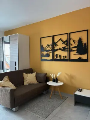 Ein Sitzbereich in der Unterkunft Quartier 8 - Ein-Zimmer-Apartment