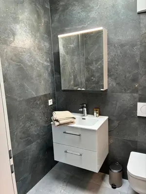 Ein Badezimmer in der Unterkunft Quartier 8 - Ein-Zimmer-Apartment