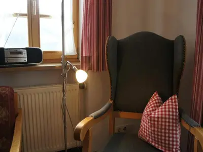 Ein Sitzbereich in der Unterkunft Landhaus Regina