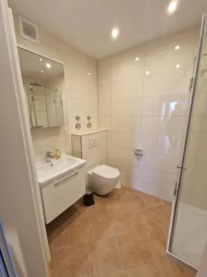 Ein Badezimmer in der Unterkunft Ferienwohnung Elektra
