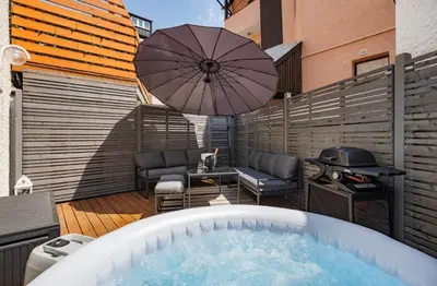 Grundriss der Unterkunft Dream Flat in Augsburg BBQ & Jacuzzi