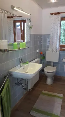 Ein Badezimmer in der Unterkunft Lippschneiderhof Urlaub auf dem Bauernhof