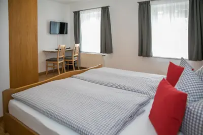 Ein Bett oder Betten in einem Zimmer der Unterkunft Jachentaler