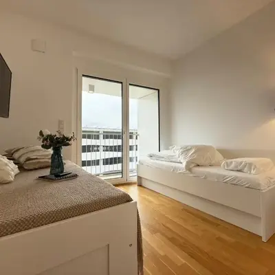 Entire apartment next to exhibition and Messe